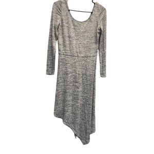 Gray Asymmetrical Hem Dress